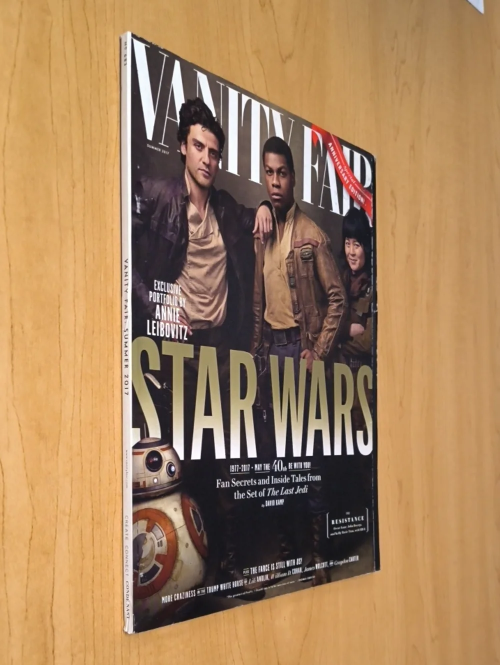 Vanity Fair Magazine (Summer, 2017) Star Wars: The Last Jedi The Resistance Ro..